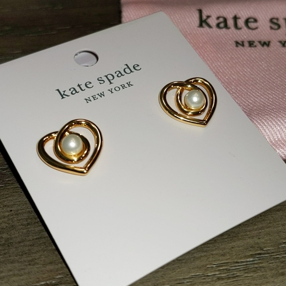 NEW Kate Spade Infinite Hearts Earrings - Picture 4 of 7
